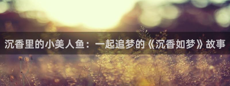 汗汗漫画登录页面：沉香里的小美人鱼：一起追梦的《沉香如梦》故事